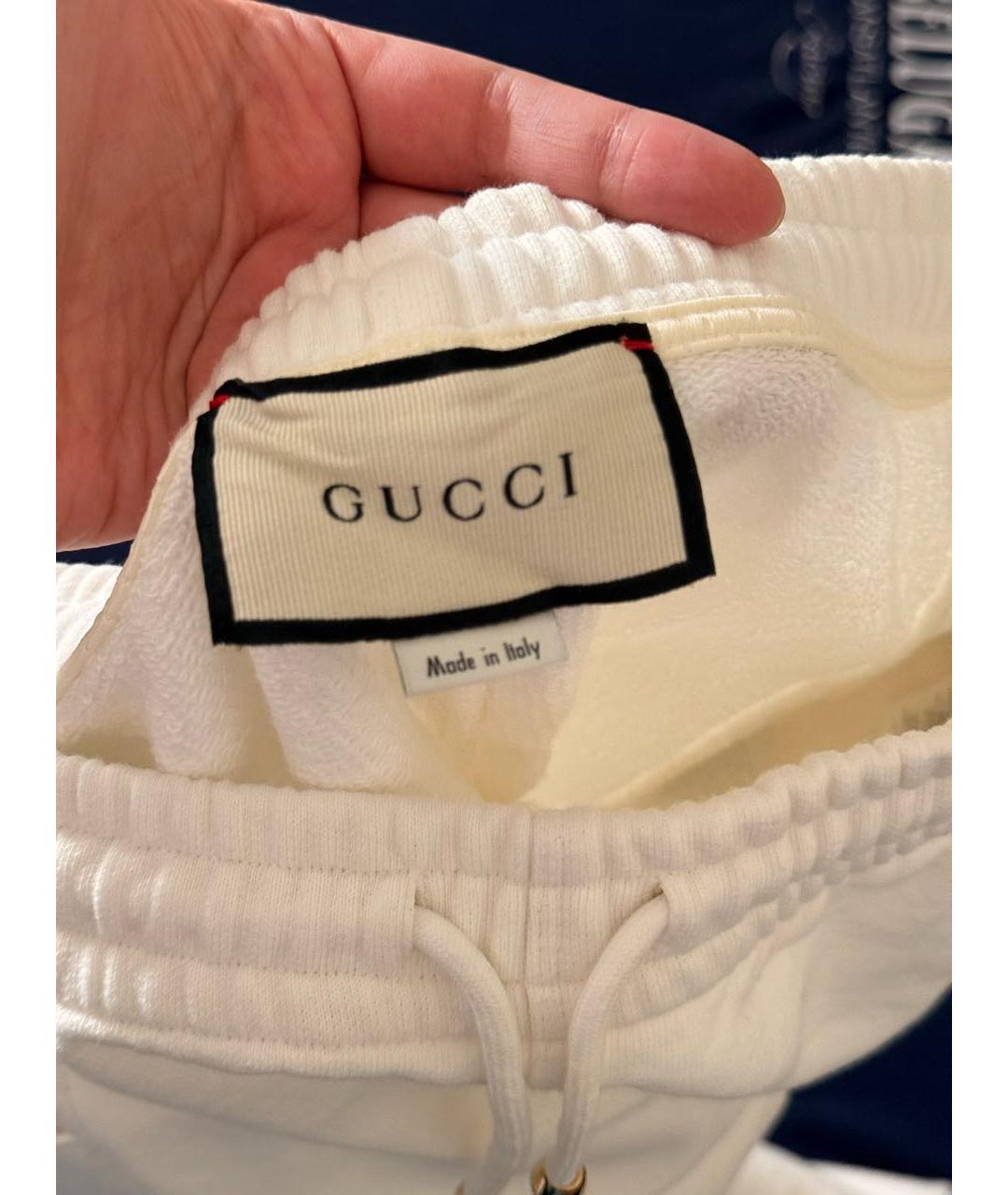 GUCCI Белый хлопковый спортивный костюм, фото 3