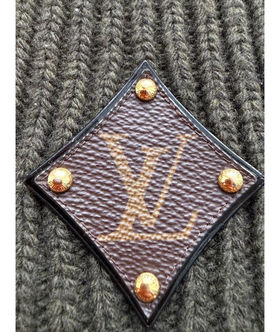 LOUIS VUITTON Хаки шапка, фото 4