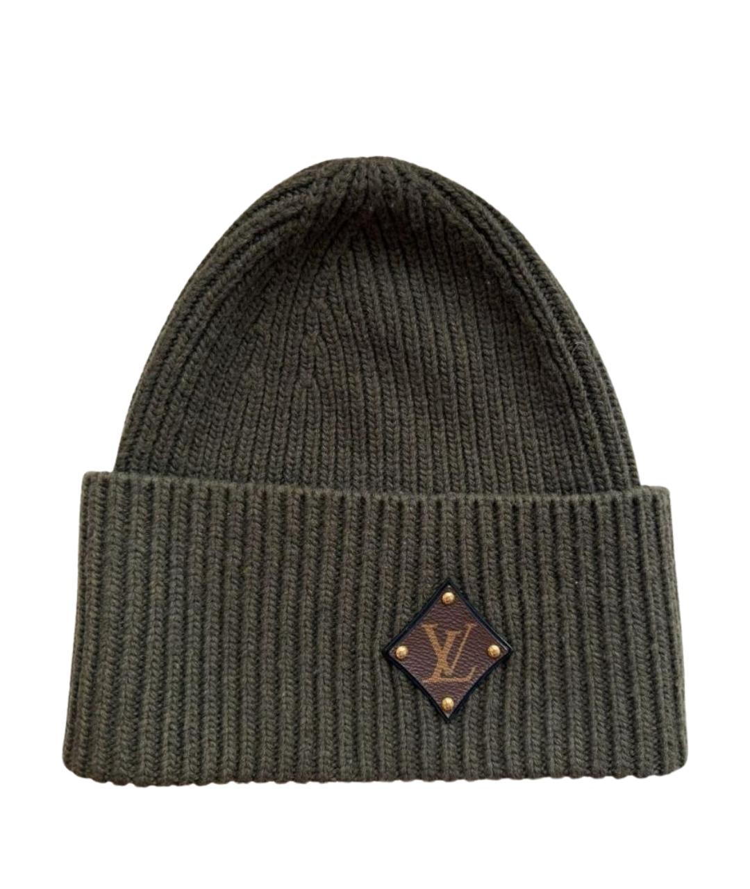 LOUIS VUITTON Хаки шапка, фото 1