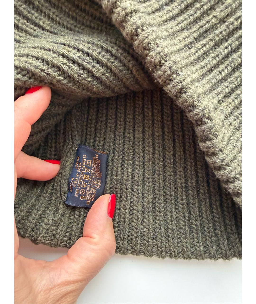 LOUIS VUITTON Хаки шапка, фото 5