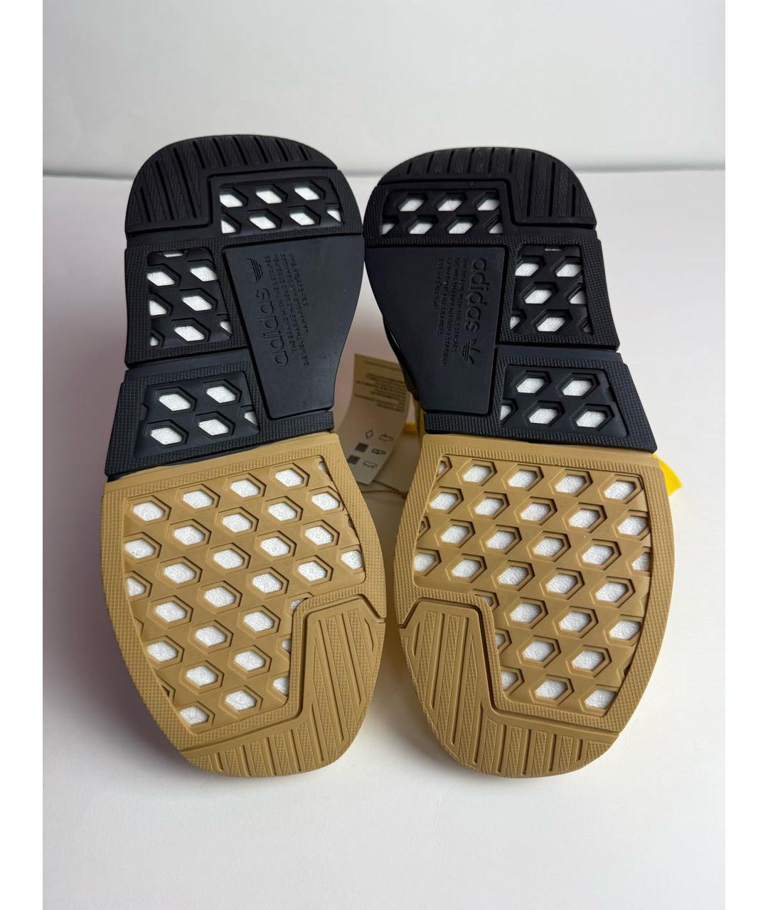 ADIDAS Желтые текстильные низкие кроссовки / кеды, фото 5