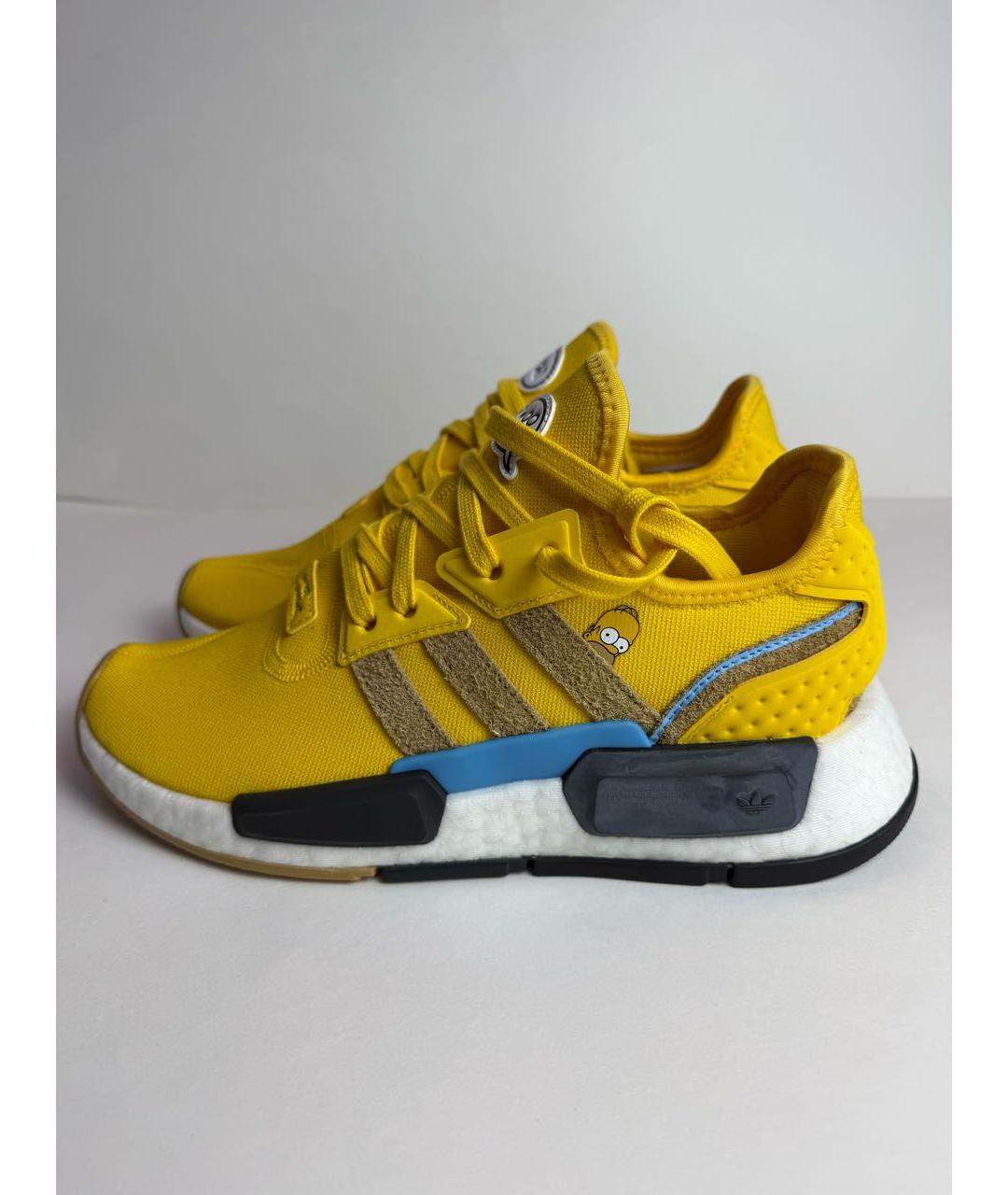 ADIDAS Желтые текстильные низкие кроссовки / кеды, фото 8