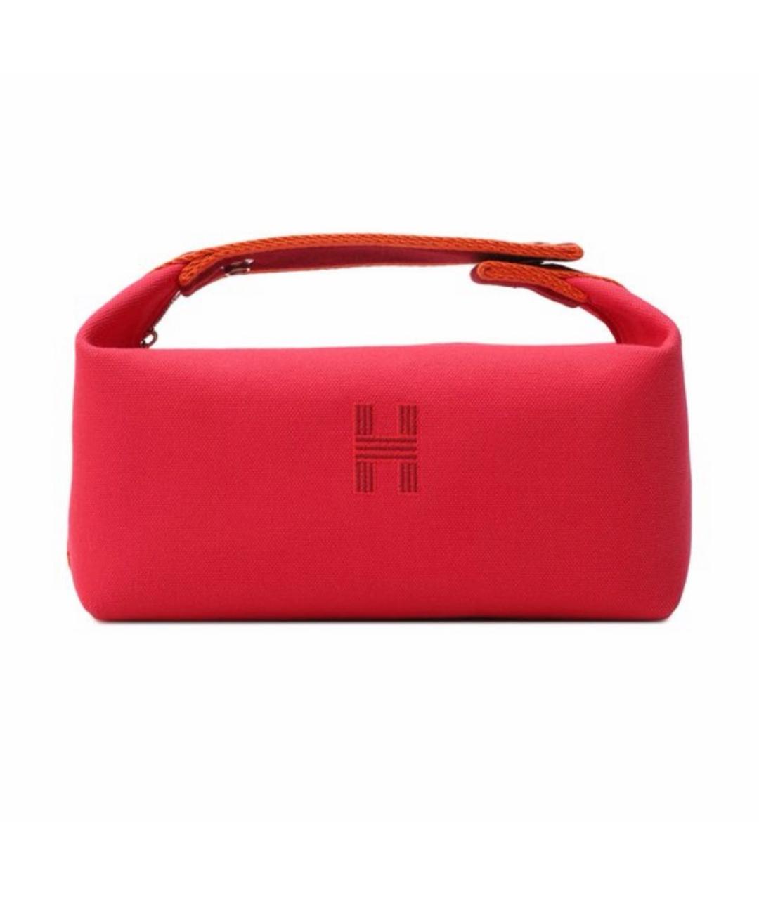 HERMES Розовая хлопковая косметичка, фото 5