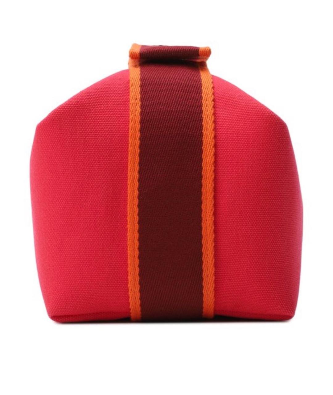 HERMES Розовая хлопковая косметичка, фото 3