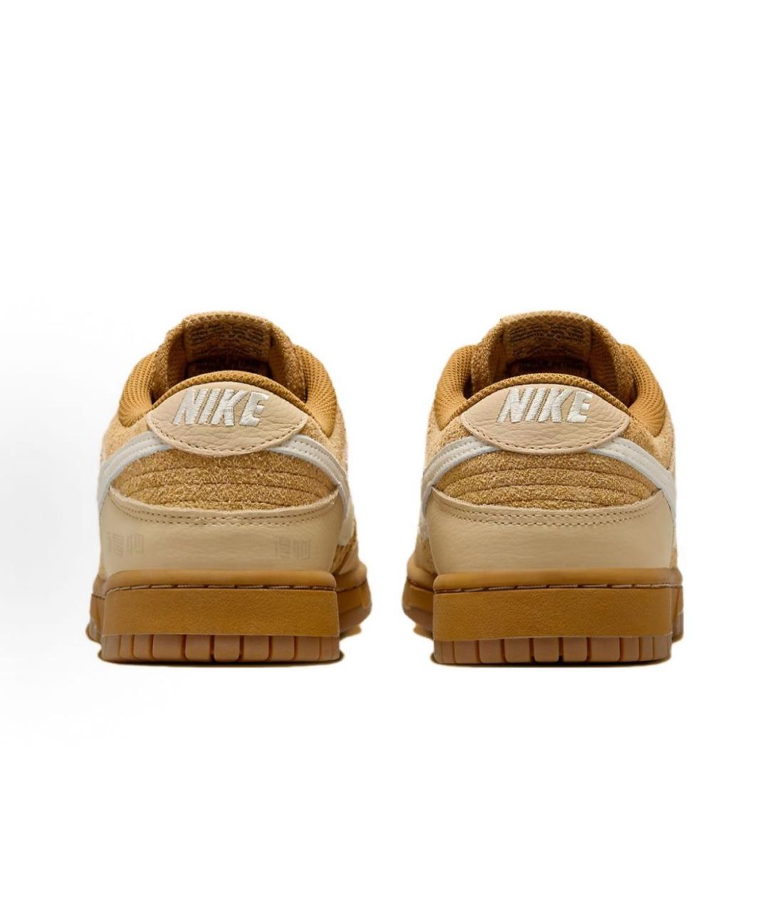 NIKE Горчичные замшевые низкие кроссовки / кеды, фото 3