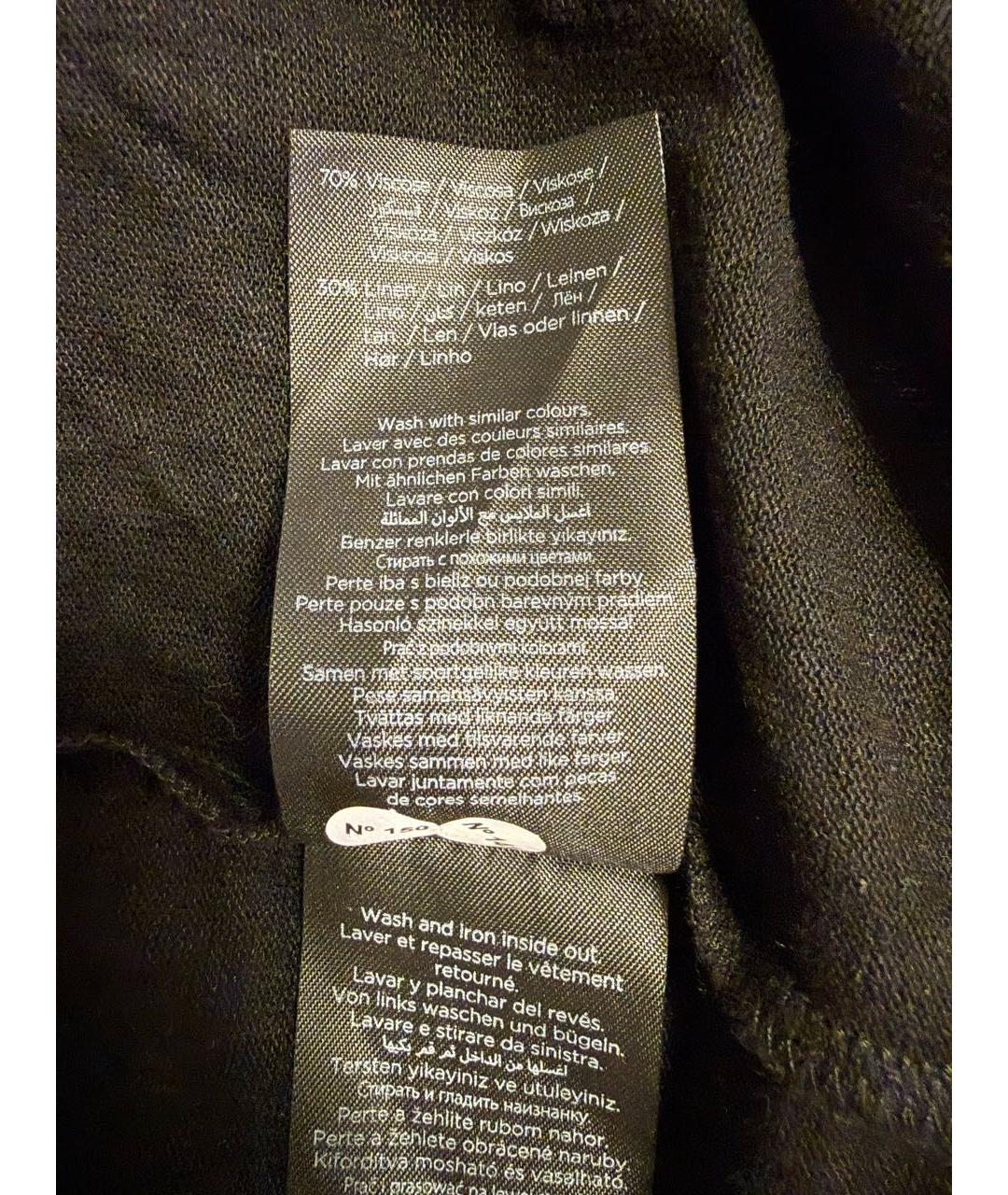 KARL LAGERFELD Черная вискозная футболка, фото 5