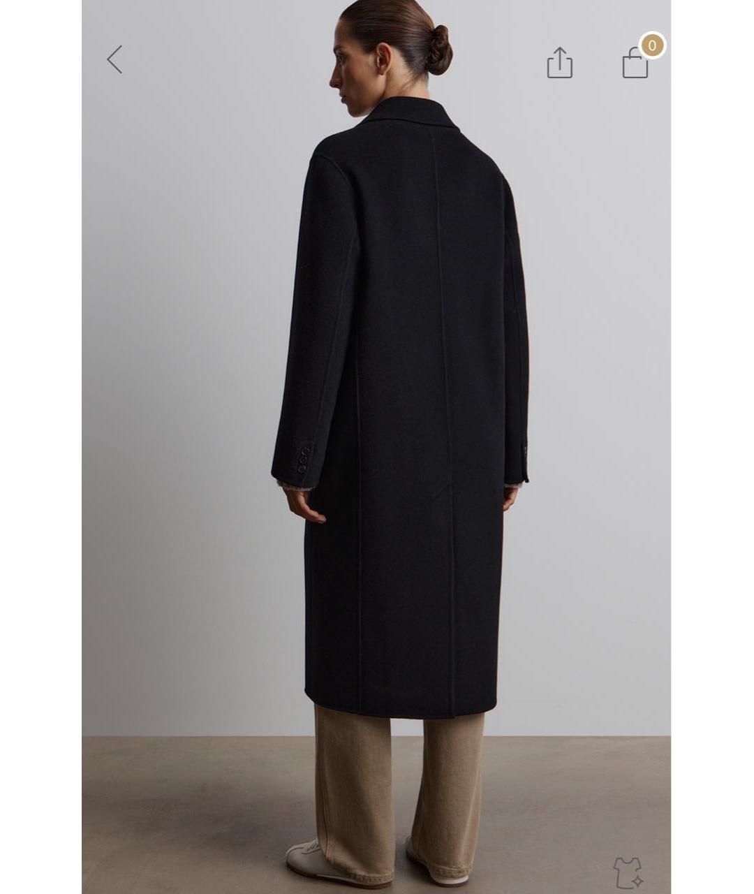 12 STOREEZ Черное шерстяное пальто, фото 8