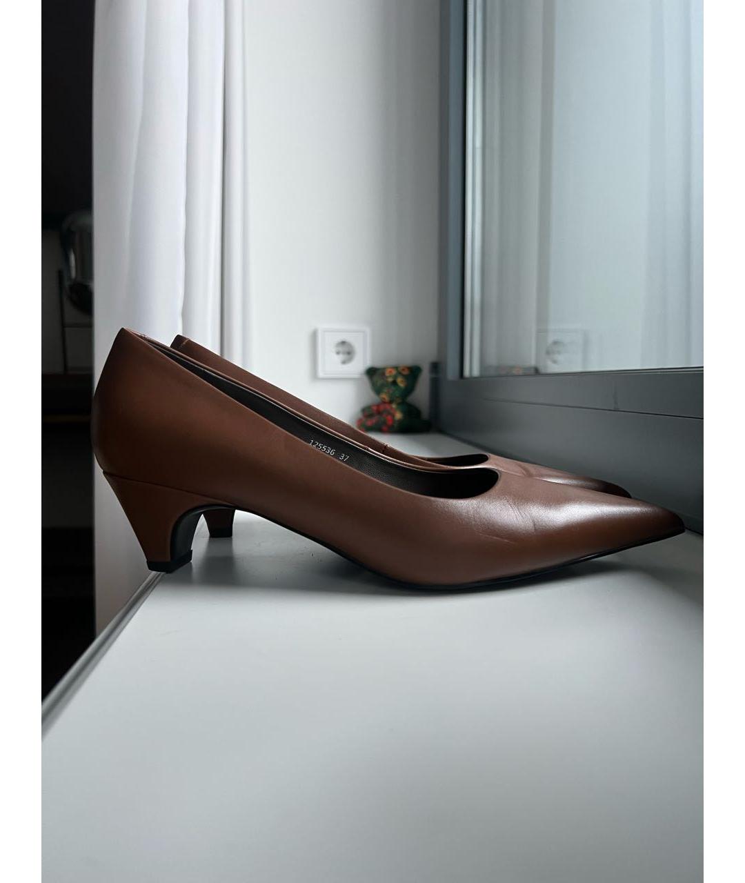 12 STOREEZ Коричневые кожаные туфли, фото 5