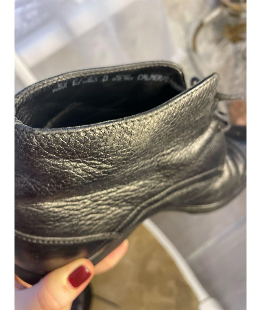 BALLY Черные кожаные высокие ботинки, фото 7