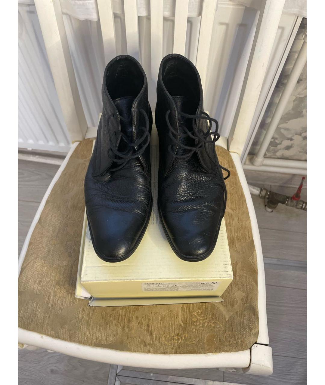 BALLY Черные кожаные высокие ботинки, фото 2