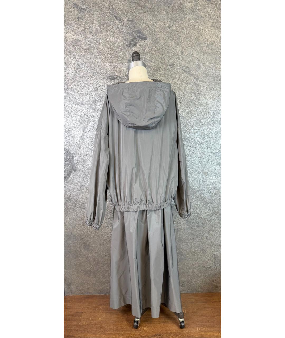 MAX MARA Серый полиэстеровый костюм с юбками, фото 6