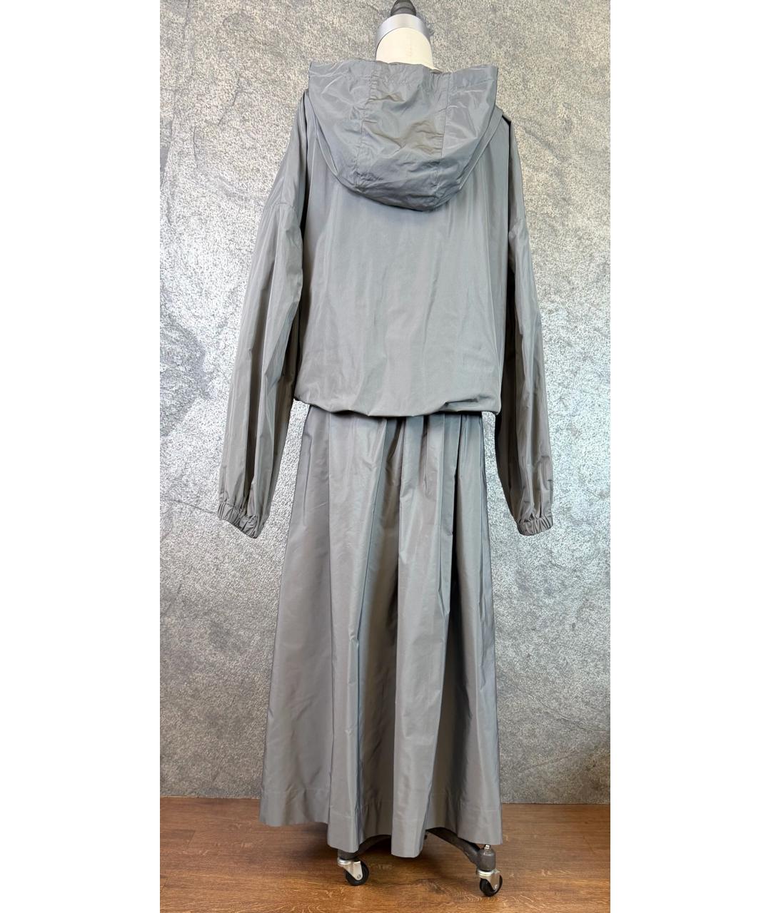 MAX MARA Серый полиэстеровый костюм с юбками, фото 8