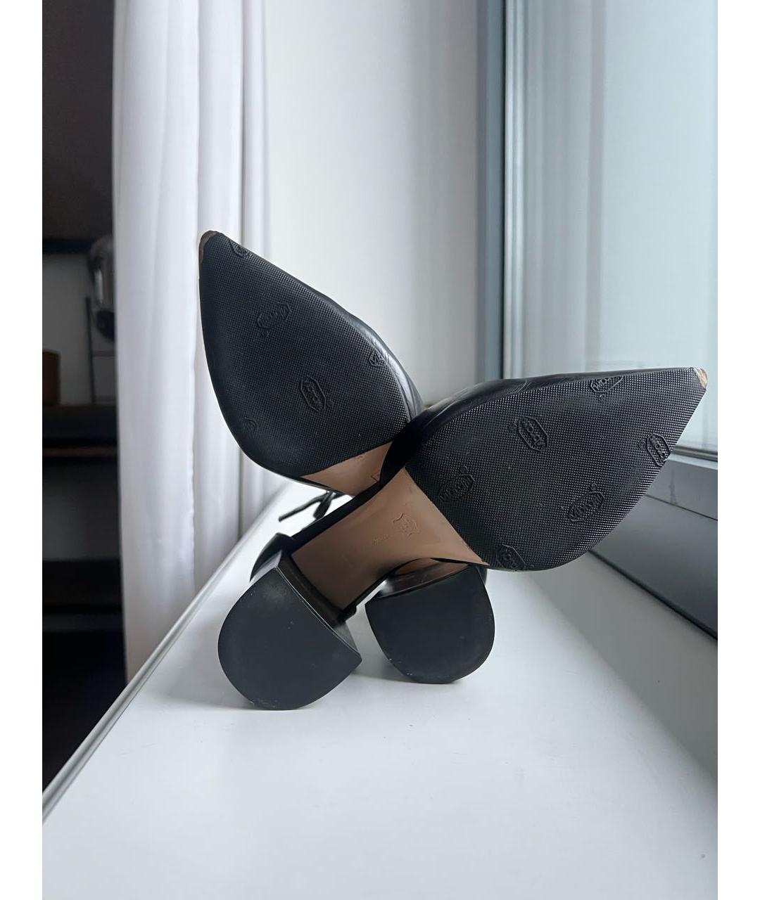 GIANVITO ROSSI Черные кожаные туфли, фото 5