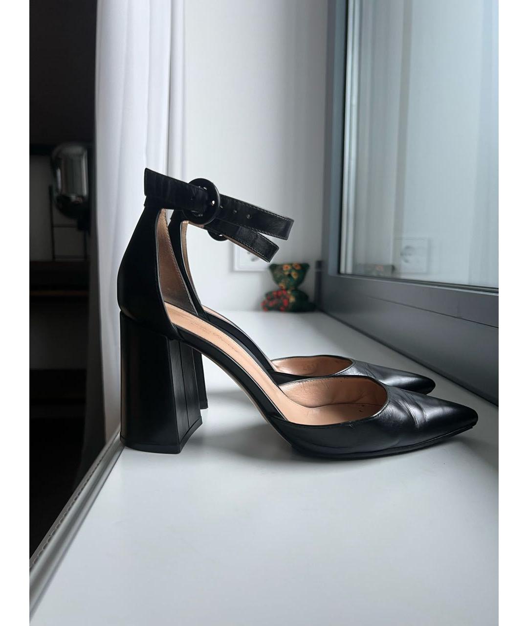 GIANVITO ROSSI Черные кожаные туфли, фото 7