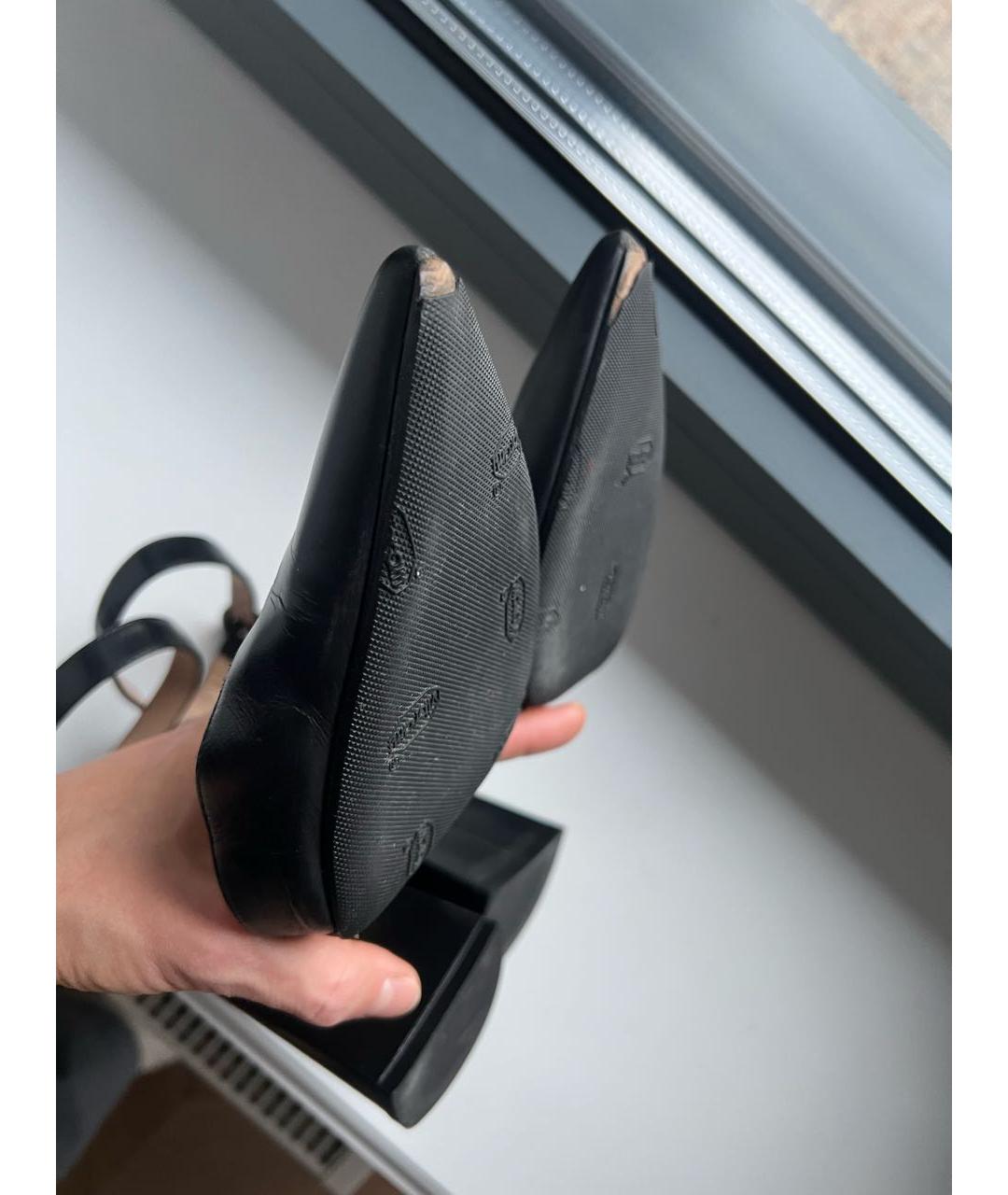 GIANVITO ROSSI Черные кожаные туфли, фото 6