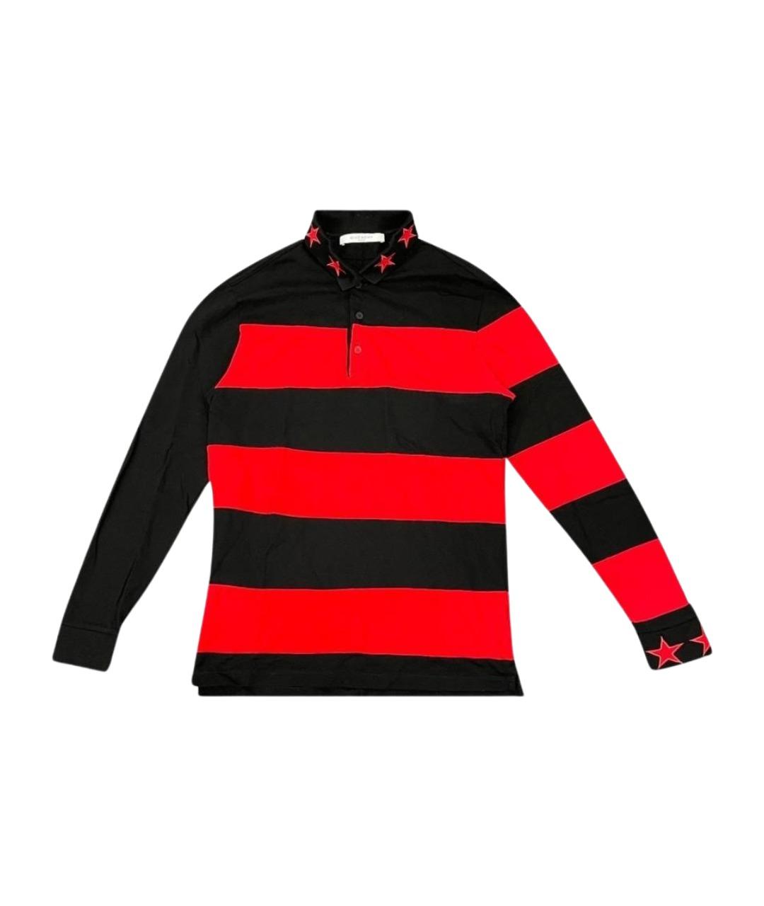 GIVENCHY Мульти хлопковое поло с длинным рукавом, фото 1