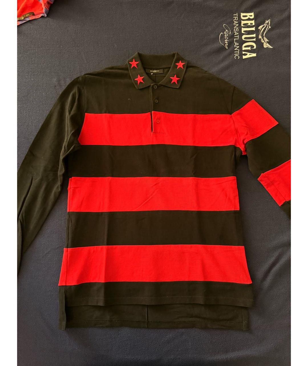 GIVENCHY Мульти хлопковое поло с длинным рукавом, фото 4