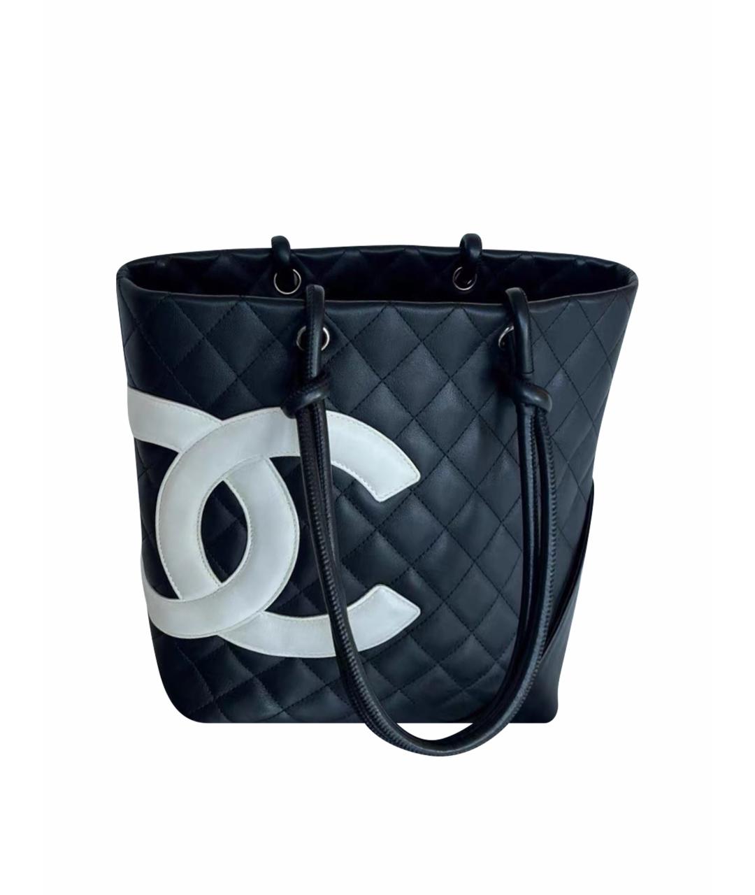 CHANEL Черная кожаная сумка тоут, фото 1