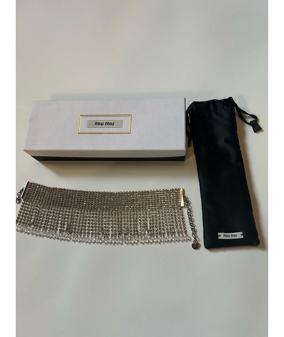 MIU MIU Серебряное колье, фото 2