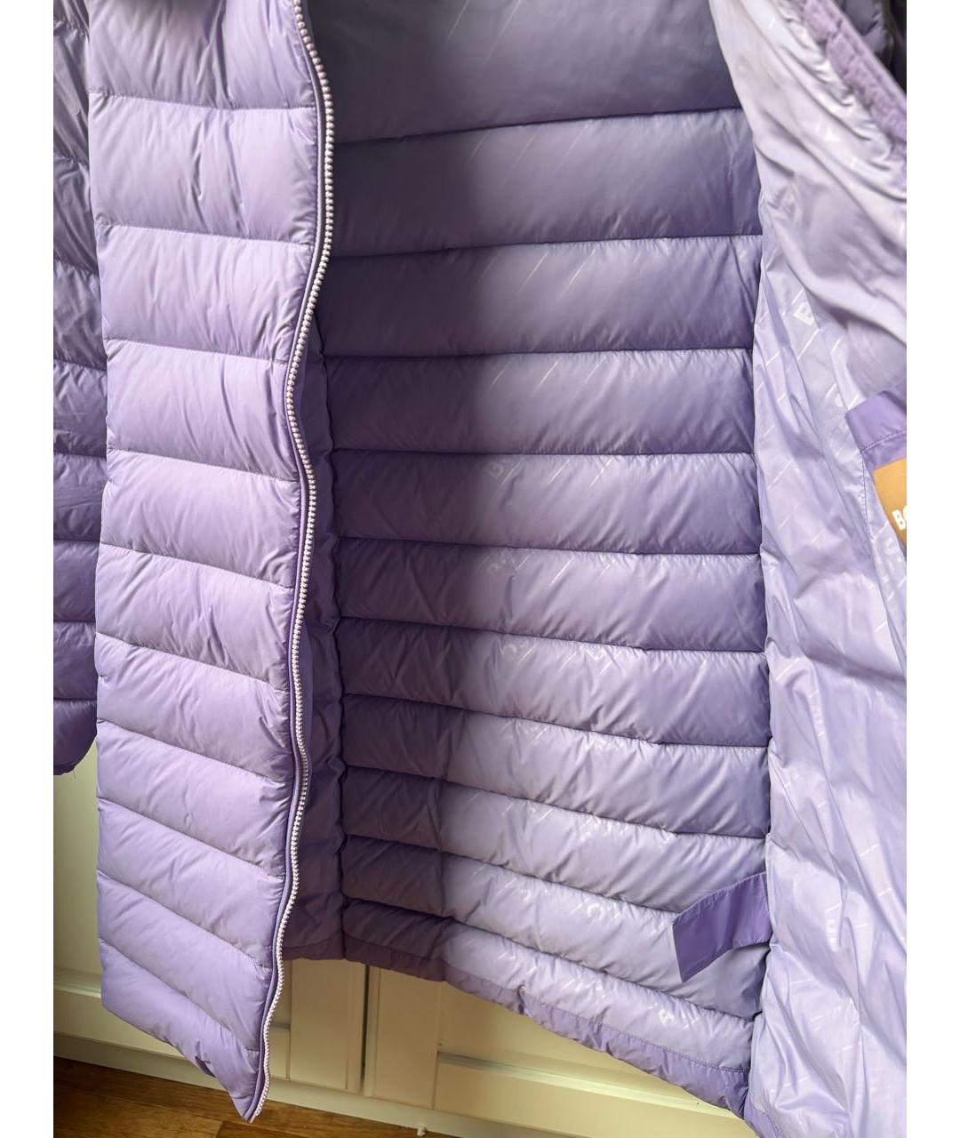 HUGO BOSS Фиолетовый полиамидовый пуховик, фото 6