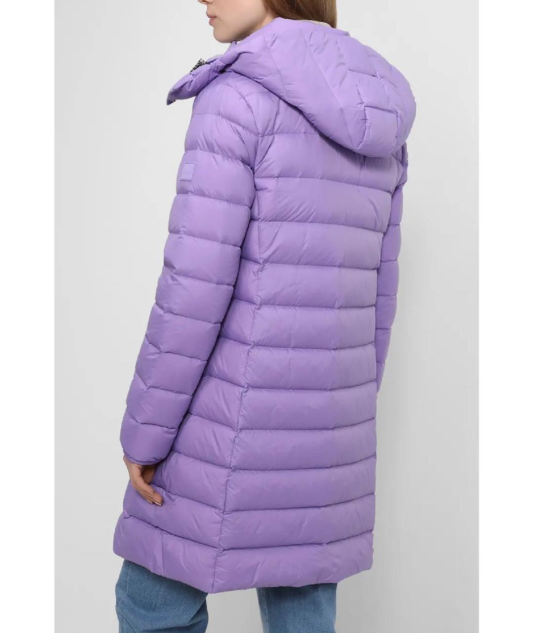 HUGO BOSS Фиолетовый полиамидовый пуховик, фото 3