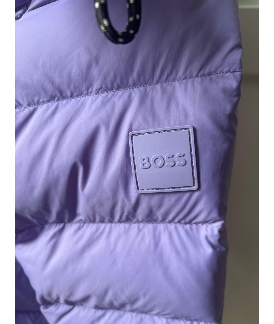 HUGO BOSS Фиолетовый полиамидовый пуховик, фото 8