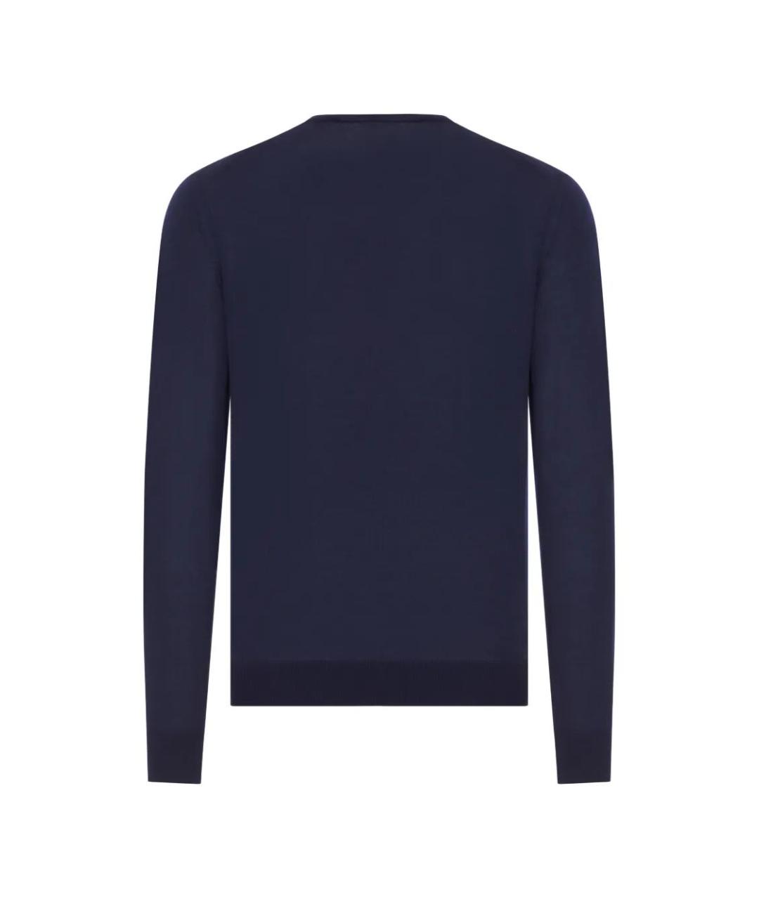 PRADA Синий шерстяной джемпер / свитер, фото 2