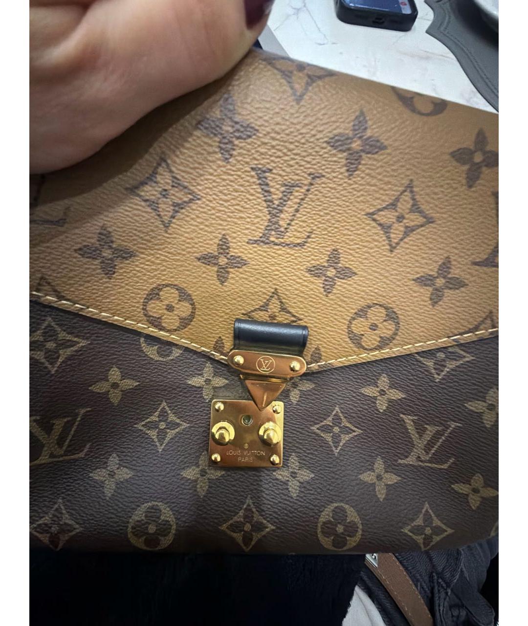 LOUIS VUITTON Коричневая сумка через плечо, фото 6