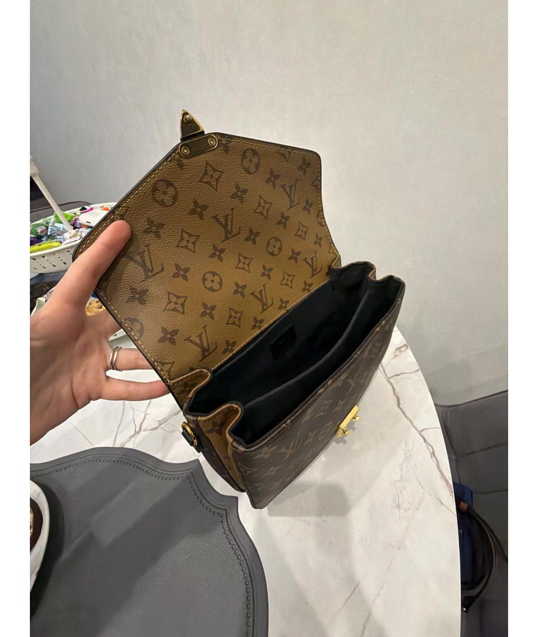 LOUIS VUITTON Коричневая сумка через плечо, фото 4