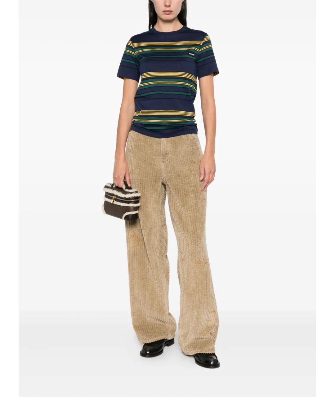 MIU MIU Мульти хлопковая футболка, фото 4