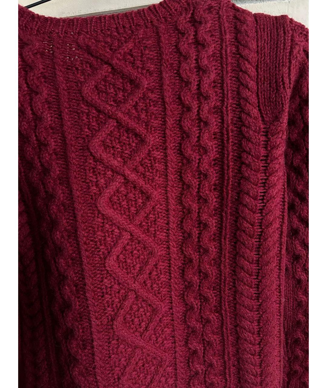 ISABEL MARANT ETOILE Бордовый шерстяной джемпер / свитер, фото 4