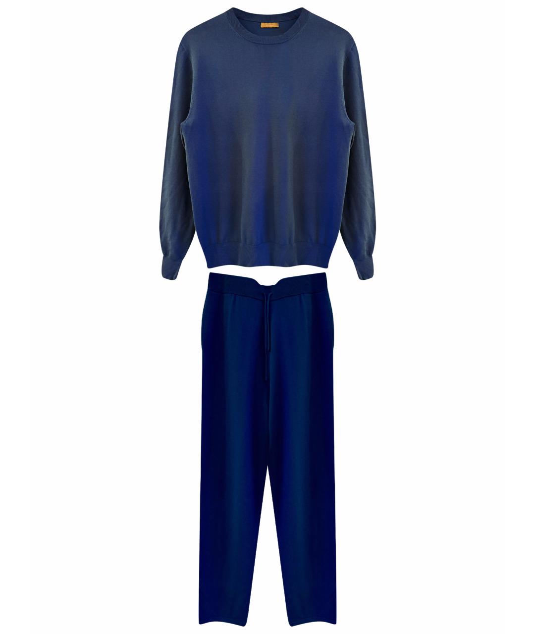 12 STOREEZ Бирюзовый вискозный костюм с брюками, фото 1