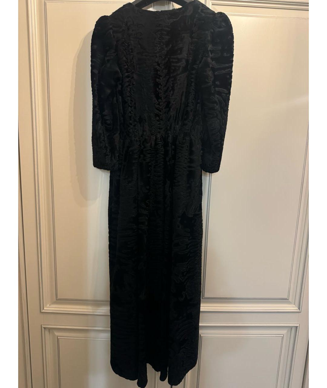 ULYANA SERGEENKO Черная меховая шуба, фото 2