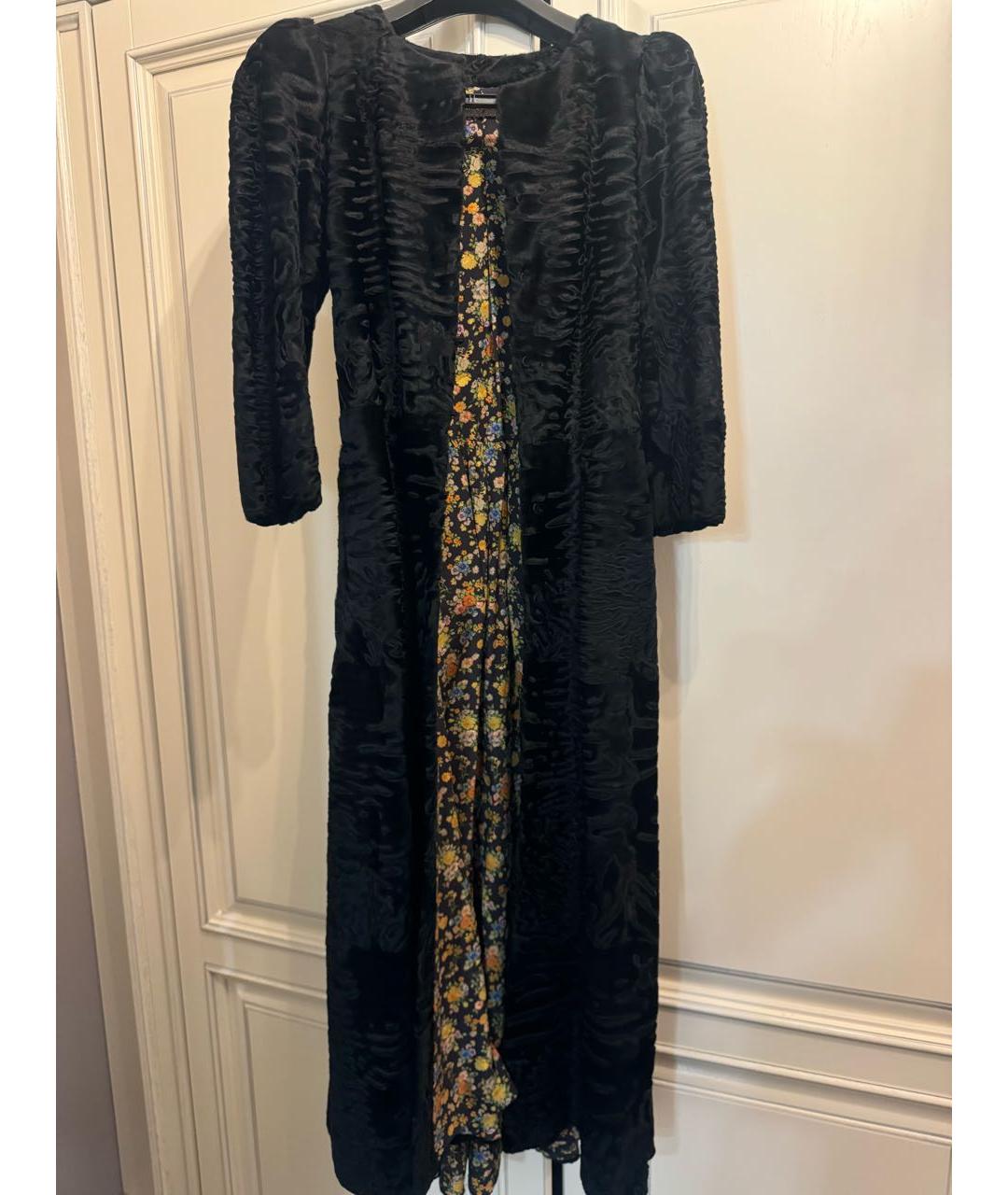 ULYANA SERGEENKO Черная меховая шуба, фото 7