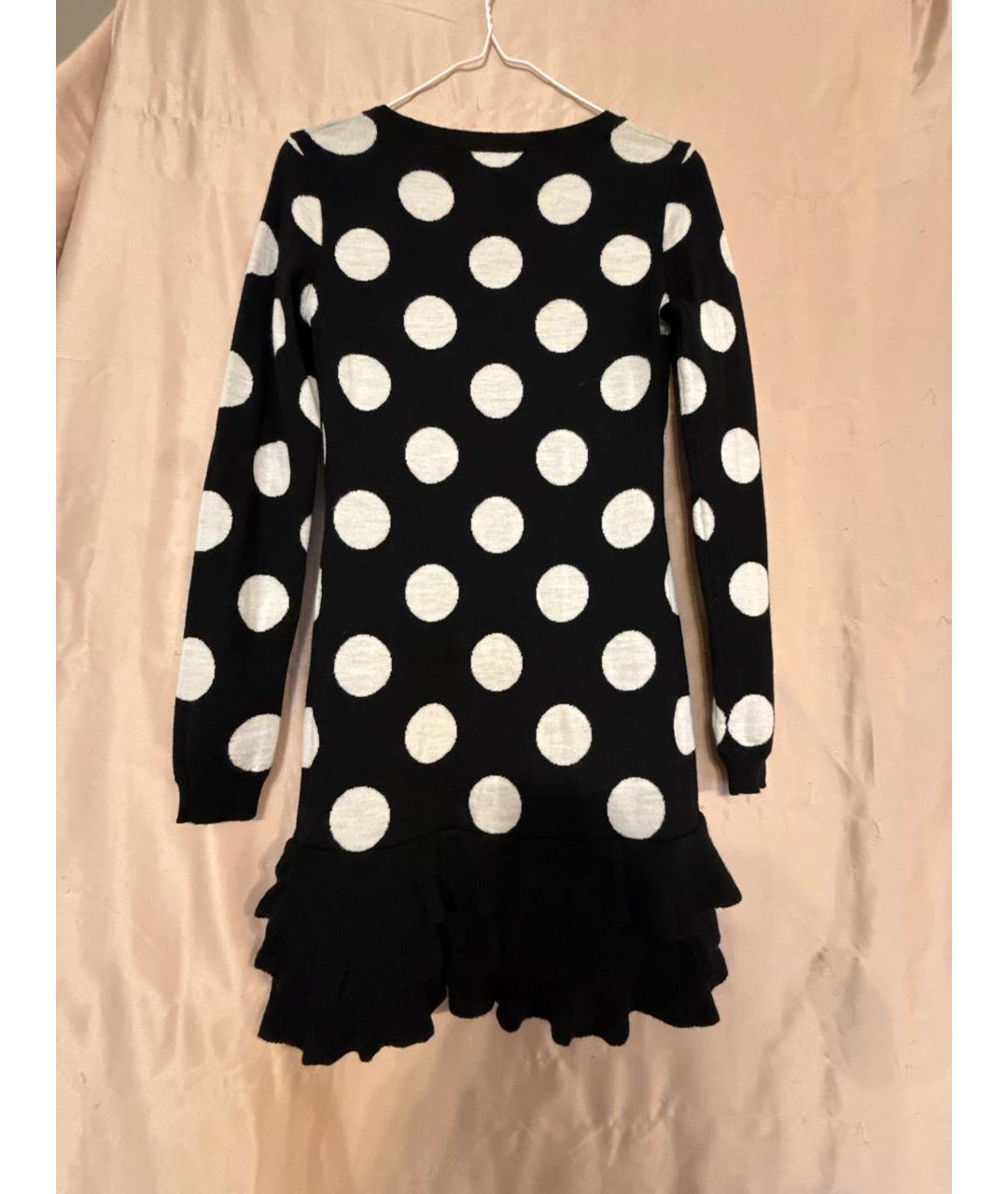 BOUTIQUE MOSCHINO Черное шерстяное платье, фото 2