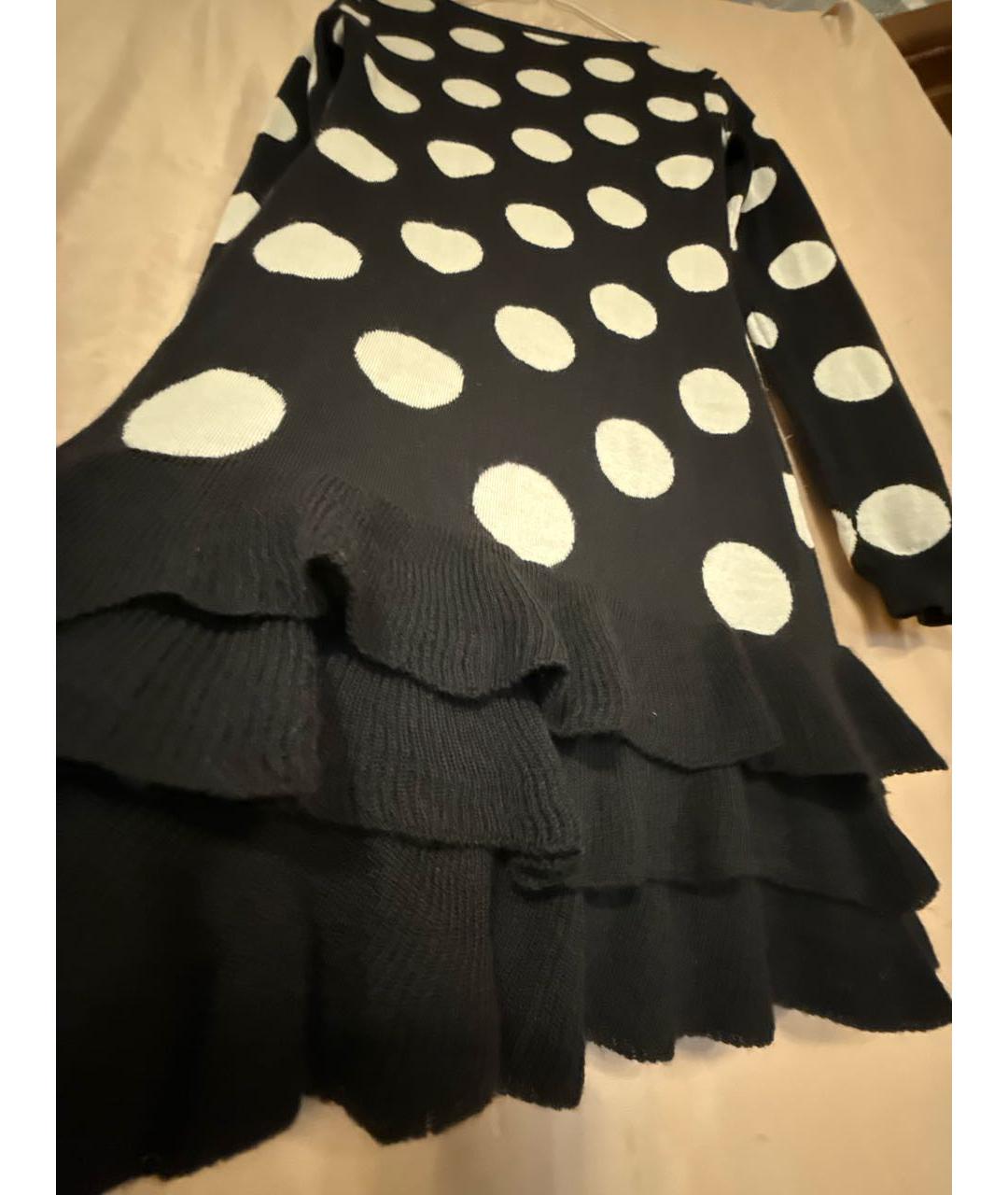 BOUTIQUE MOSCHINO Черное шерстяное платье, фото 4