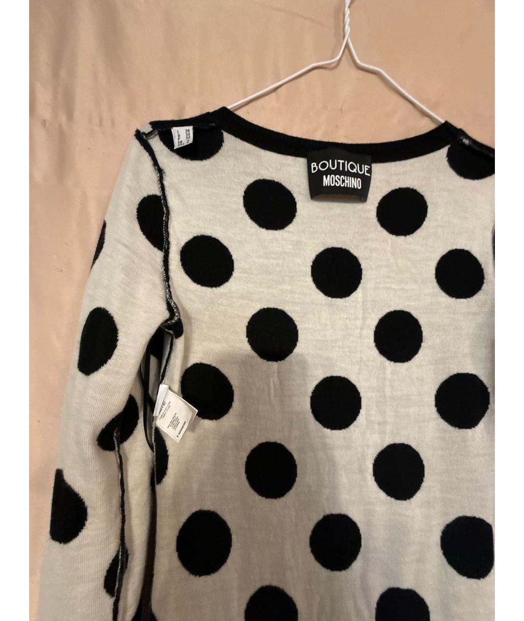 BOUTIQUE MOSCHINO Черное шерстяное платье, фото 3