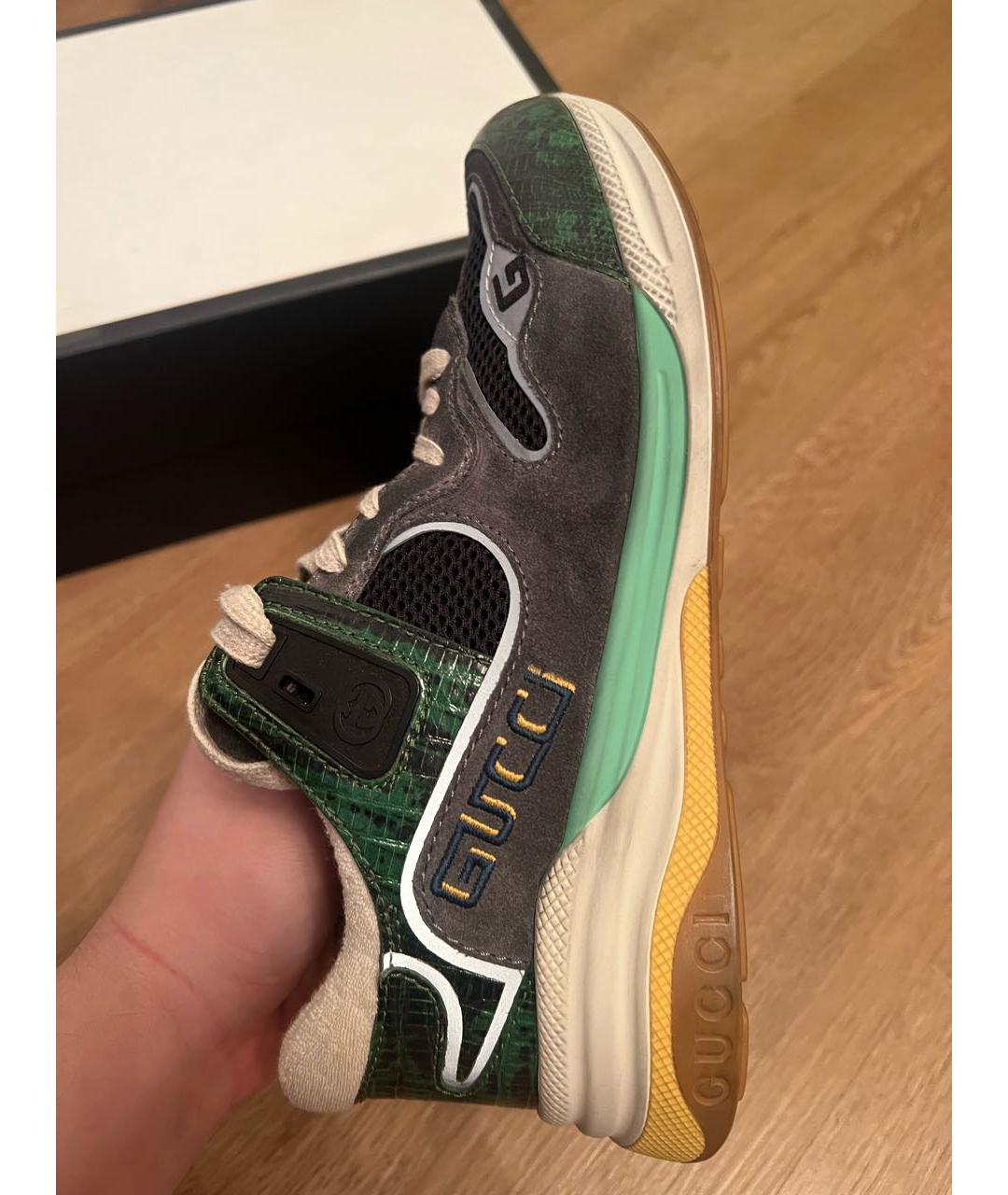 GUCCI Мульти кожаные низкие кроссовки / кеды, фото 6