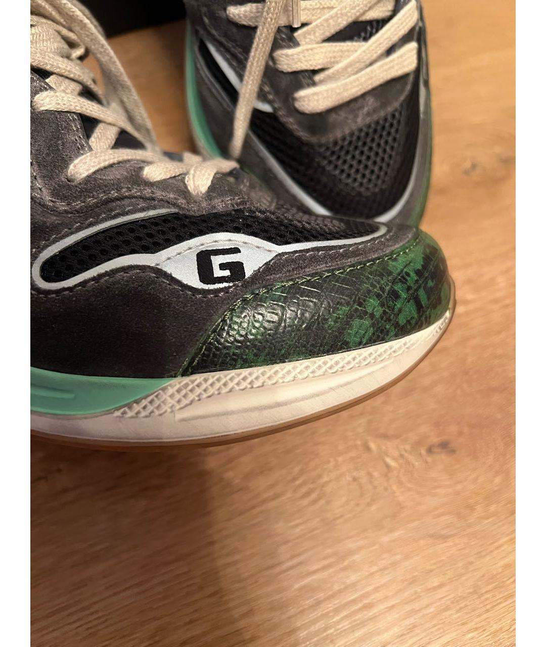 GUCCI Мульти кожаные низкие кроссовки / кеды, фото 4