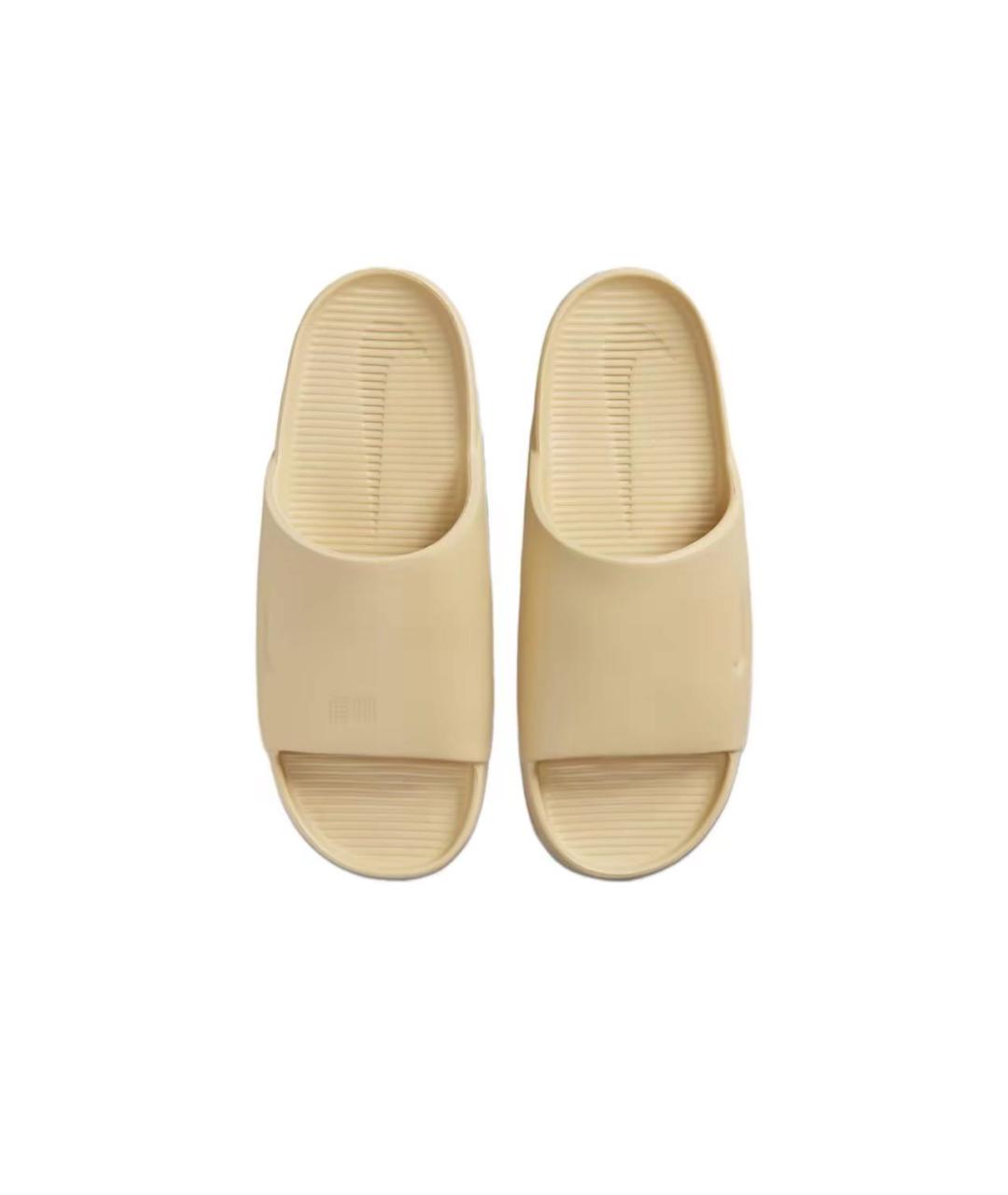 NIKE Золотые резиновые шлепанцы, фото 2