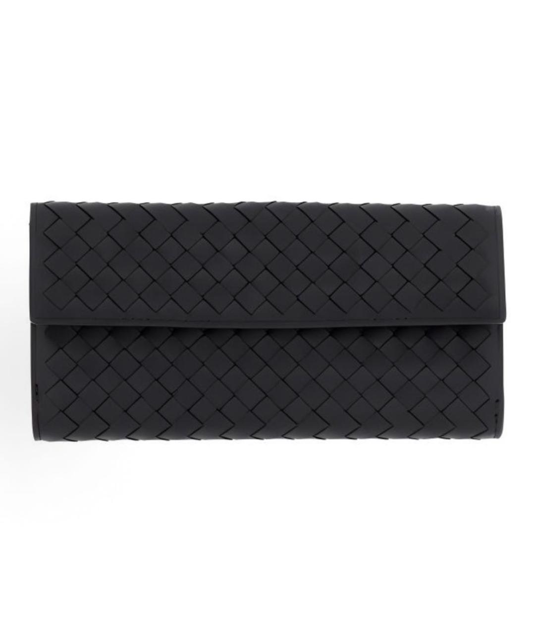 BOTTEGA VENETA Черный кожаный кошелек, фото 2