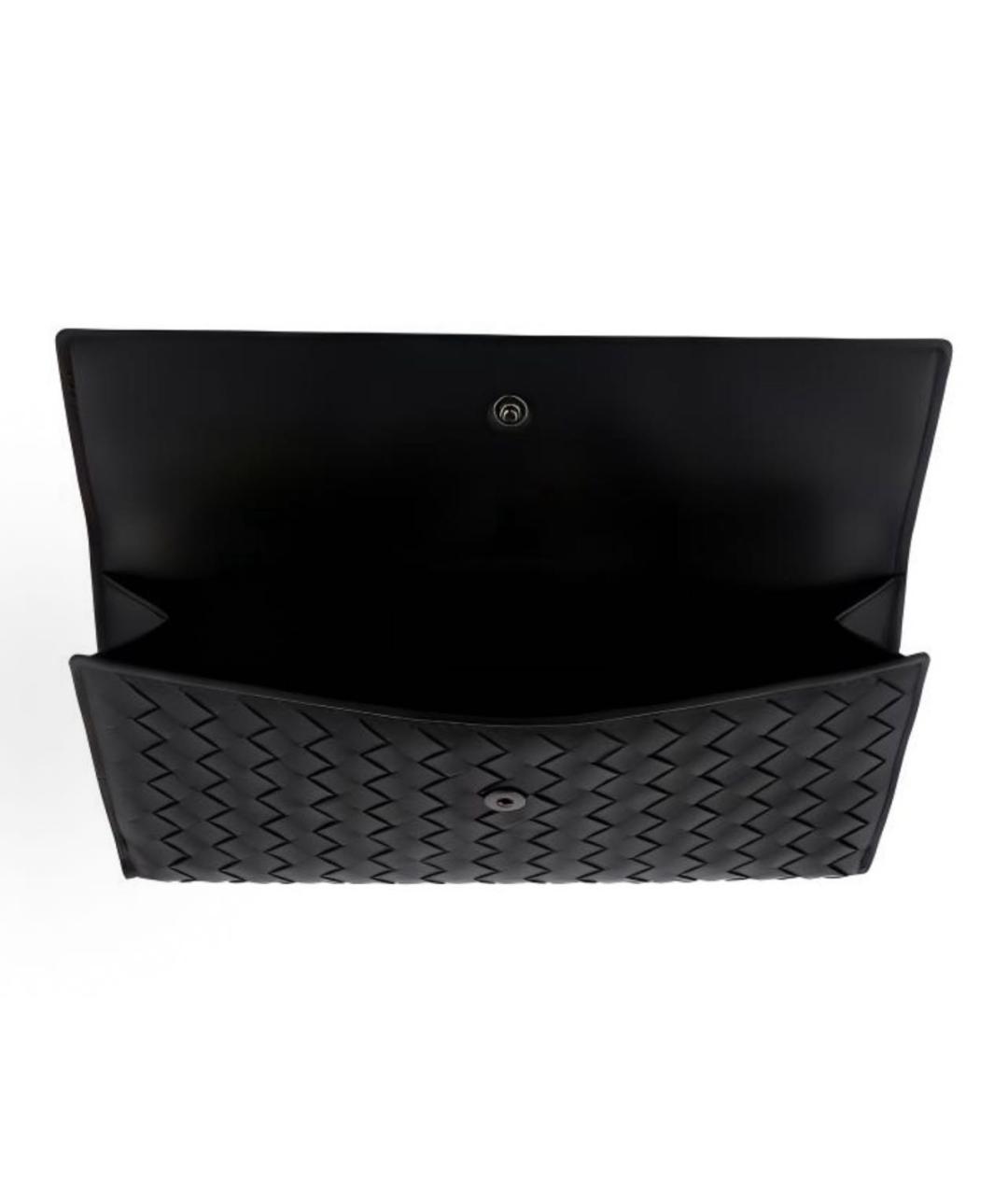 BOTTEGA VENETA Черный кожаный кошелек, фото 4