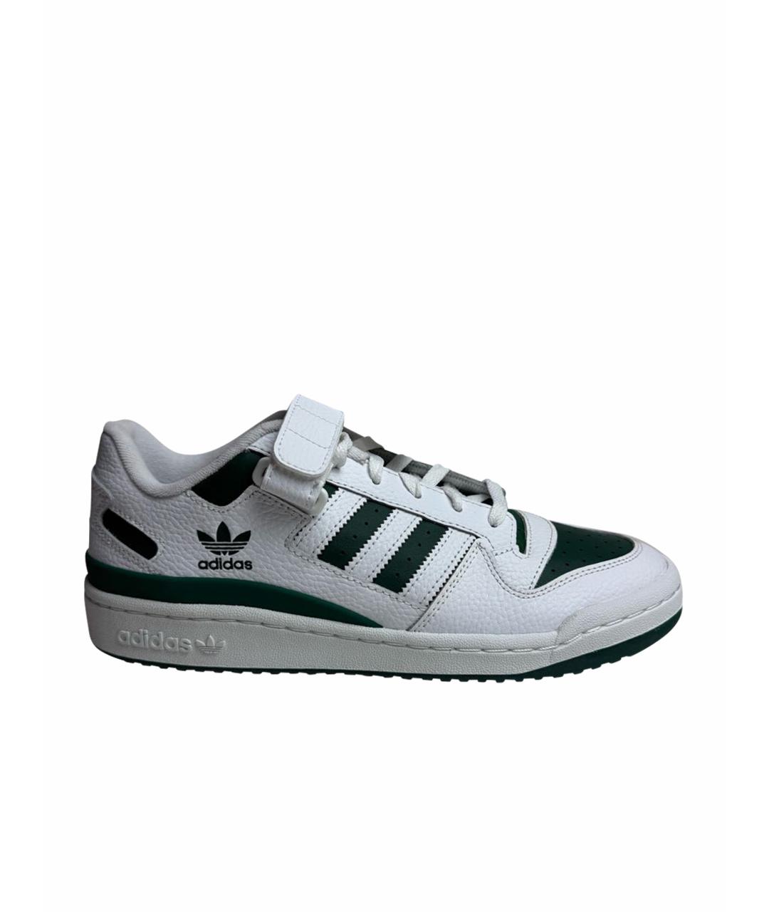 ADIDAS Белые кожаные низкие кроссовки / кеды, фото 1