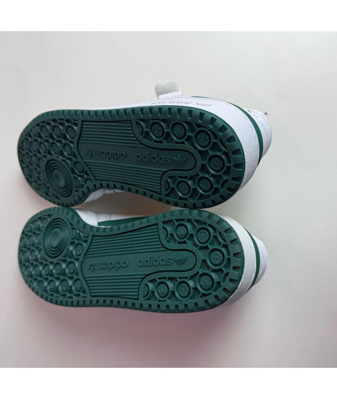 ADIDAS Белые кожаные низкие кроссовки / кеды, фото 5