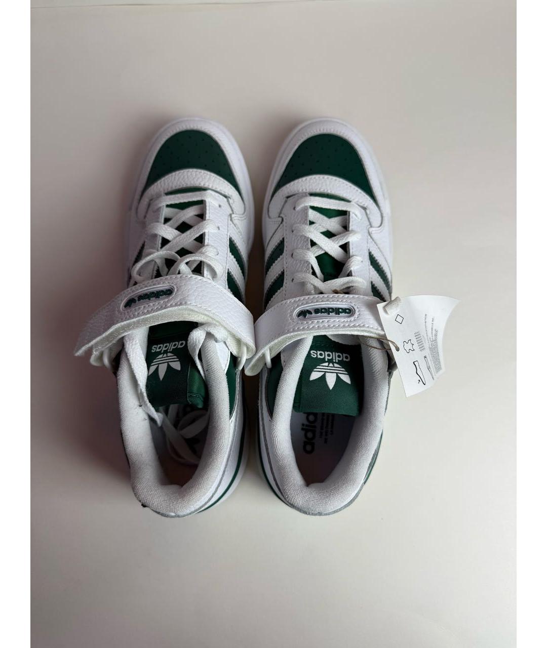 ADIDAS Белые кожаные низкие кроссовки / кеды, фото 3