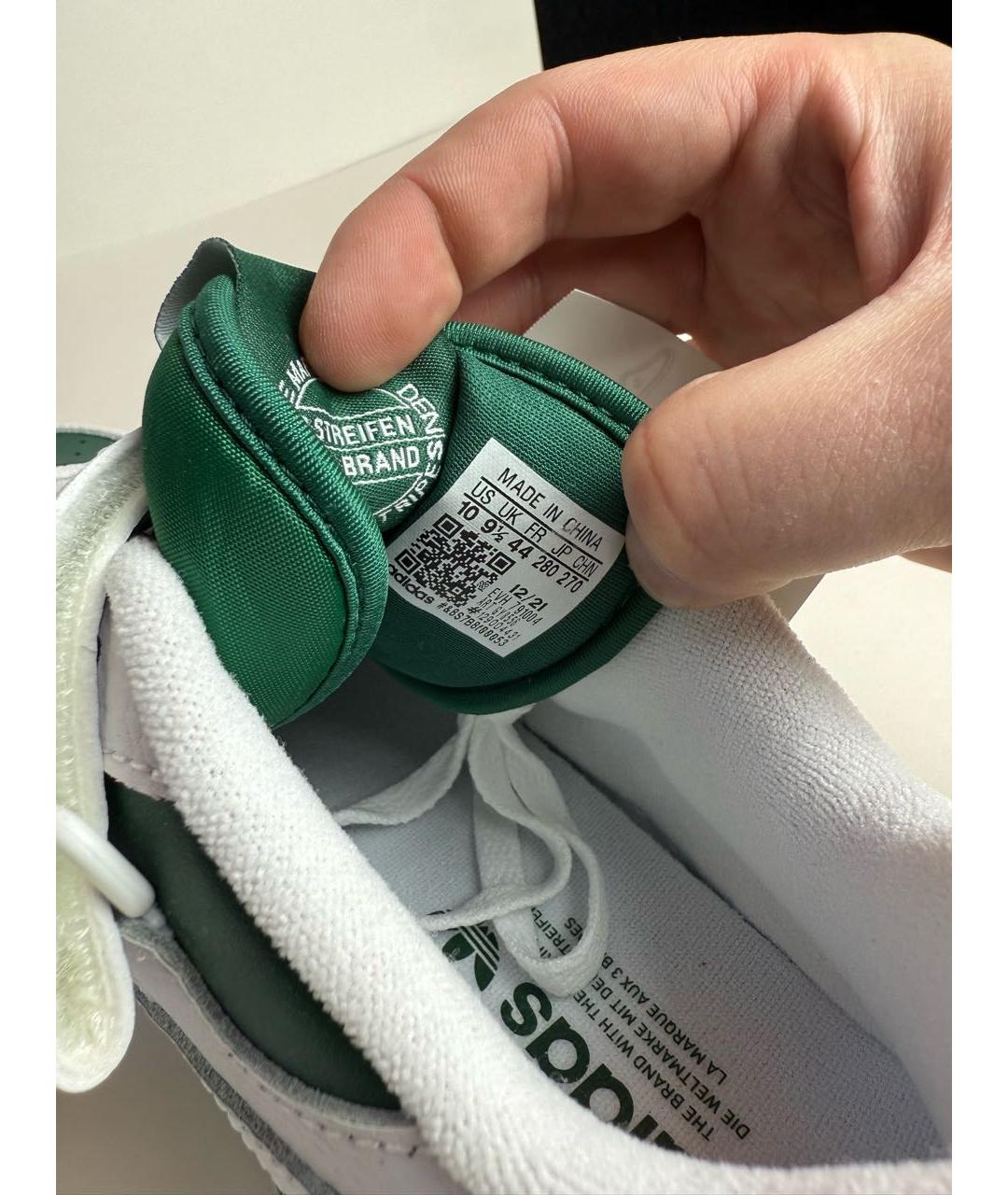 ADIDAS Белые кожаные низкие кроссовки / кеды, фото 7