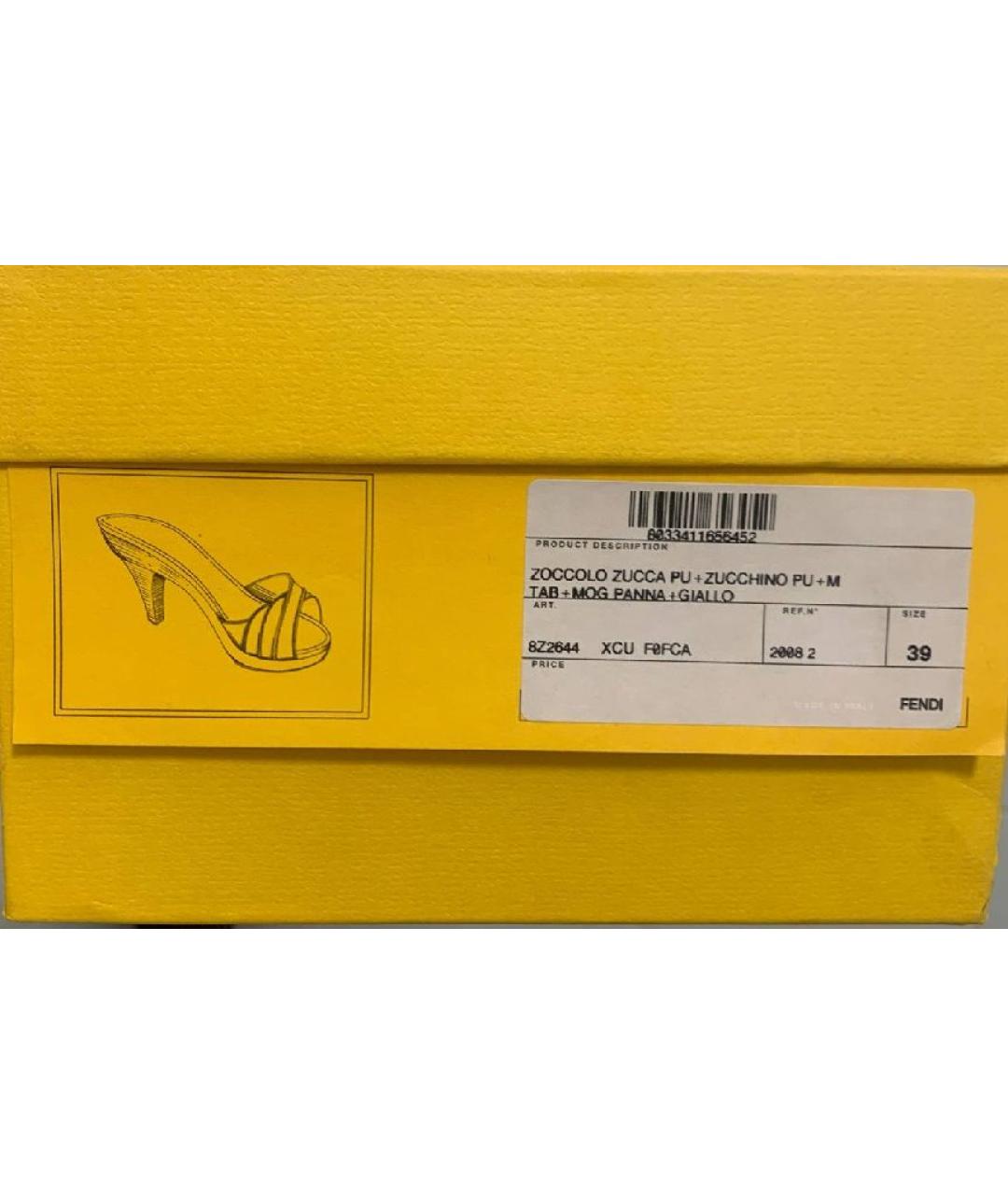 FENDI Коричневые туфли, фото 5