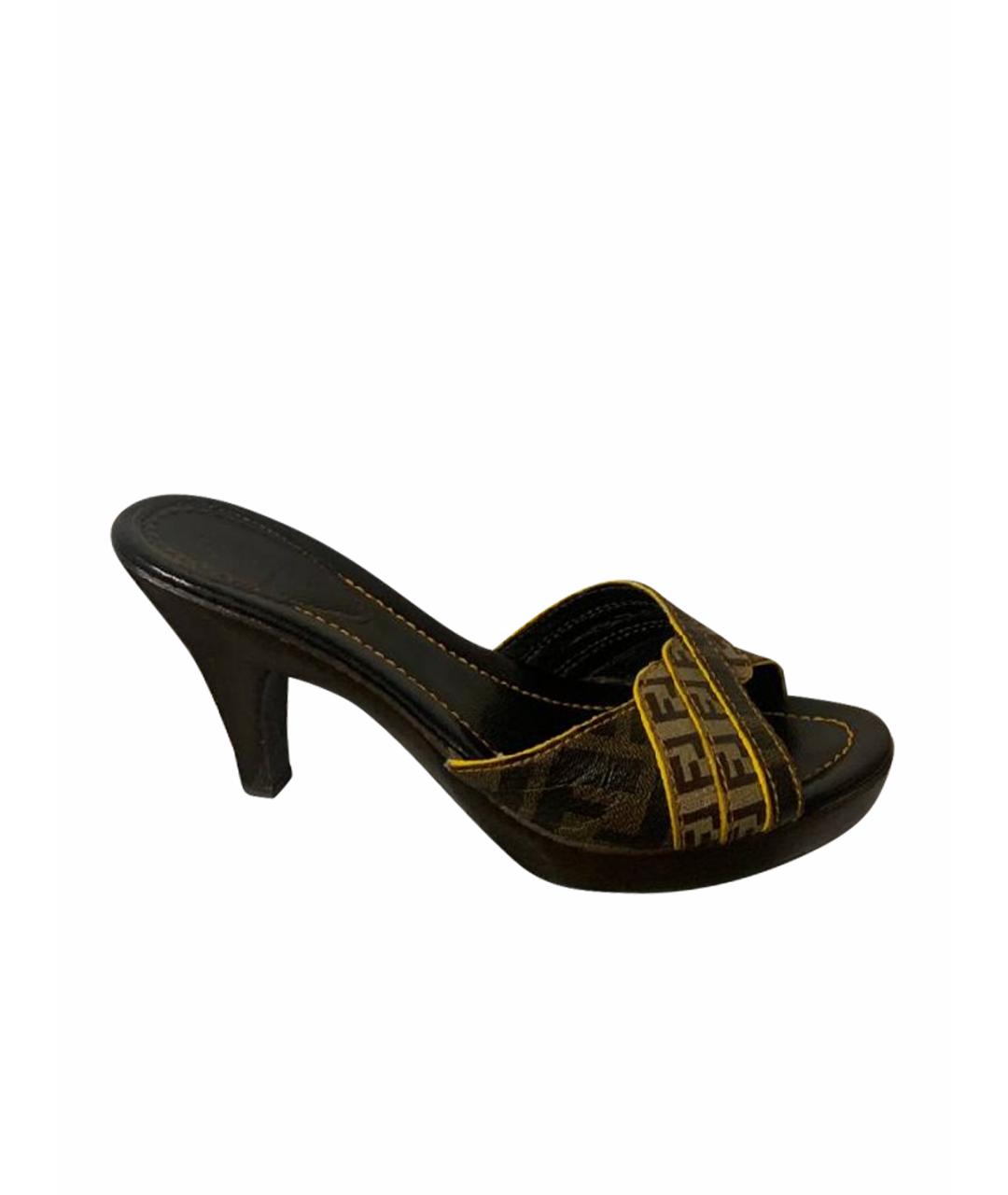 FENDI Коричневые туфли, фото 1