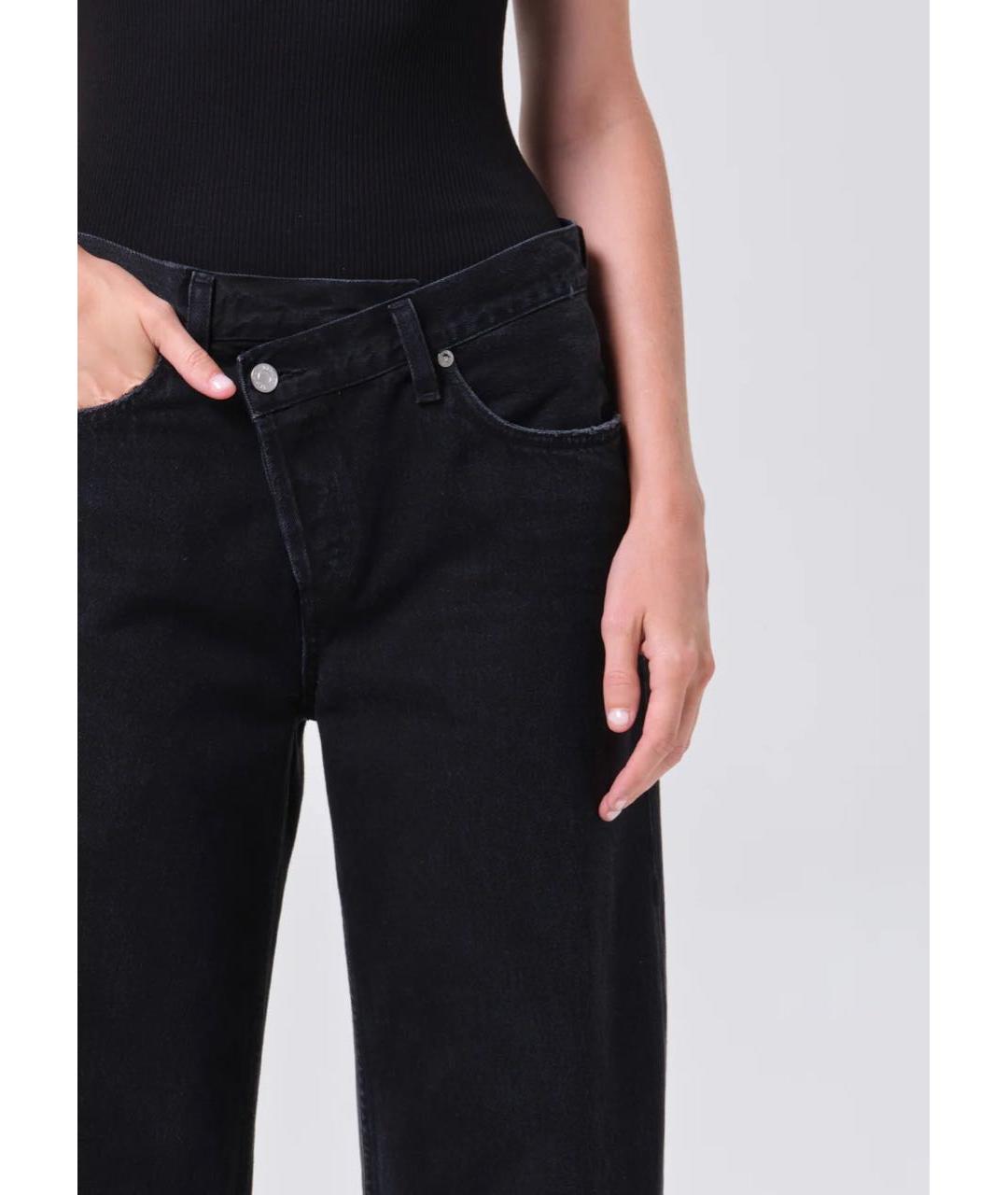 AGOLDE Черные хлопковые прямые джинсы, фото 6