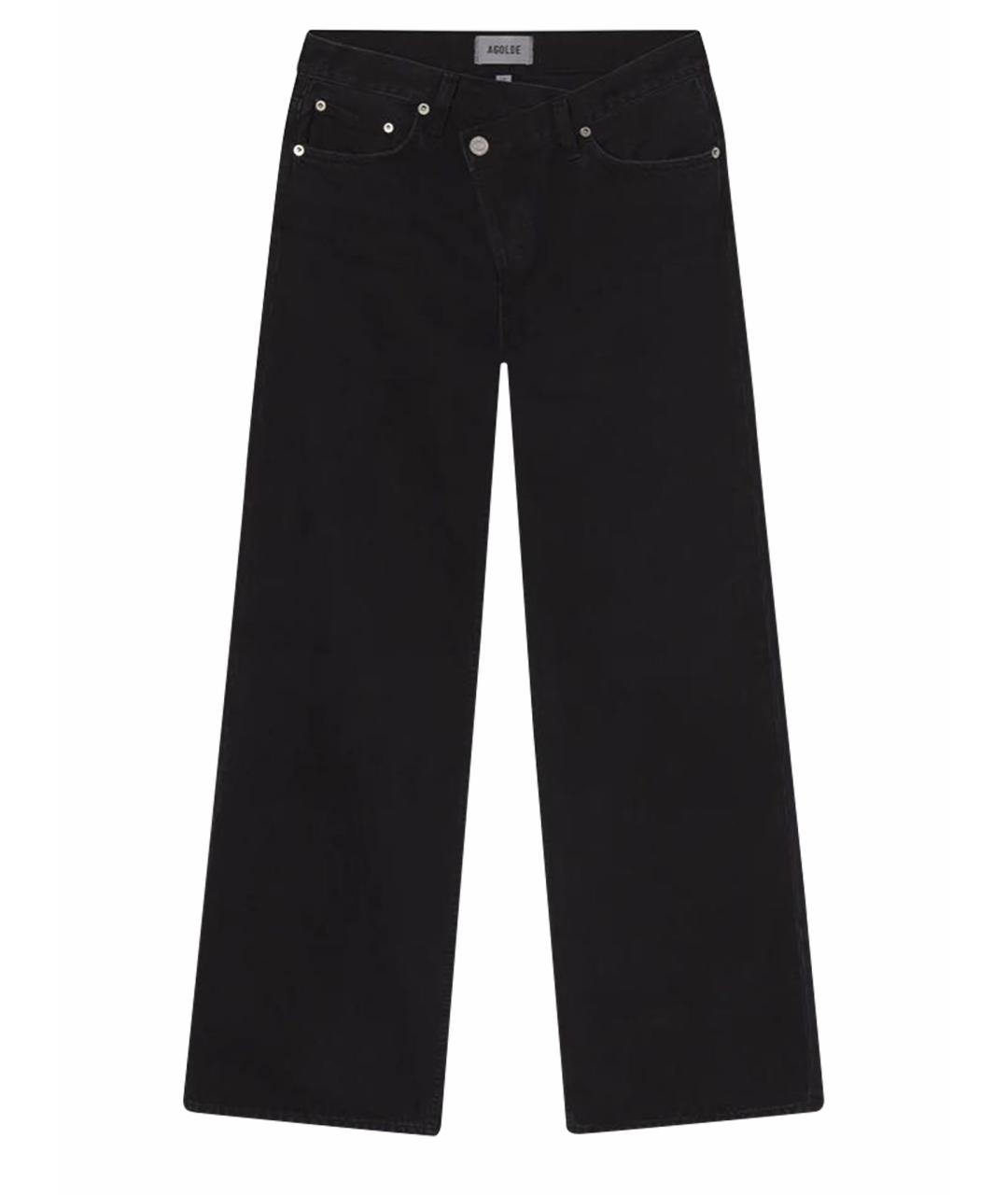 AGOLDE Черные хлопковые прямые джинсы, фото 1